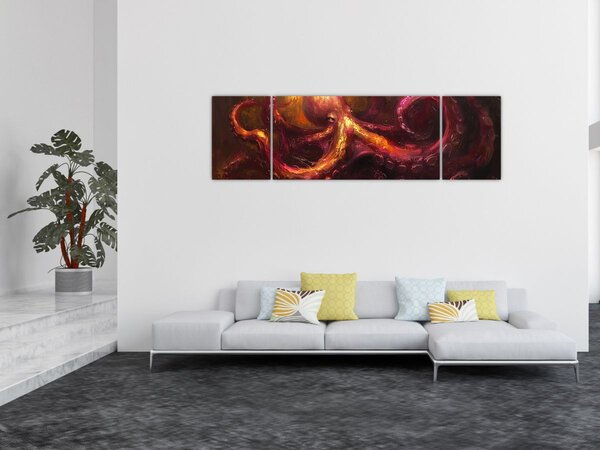 Obraz - Chobotnice, olejomalba (170x50 cm)