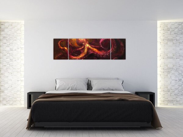 Obraz - Chobotnice, olejomalba (170x50 cm)