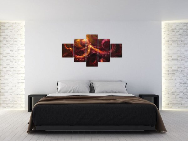 Obraz - Chobotnice, olejomalba (125x70 cm)