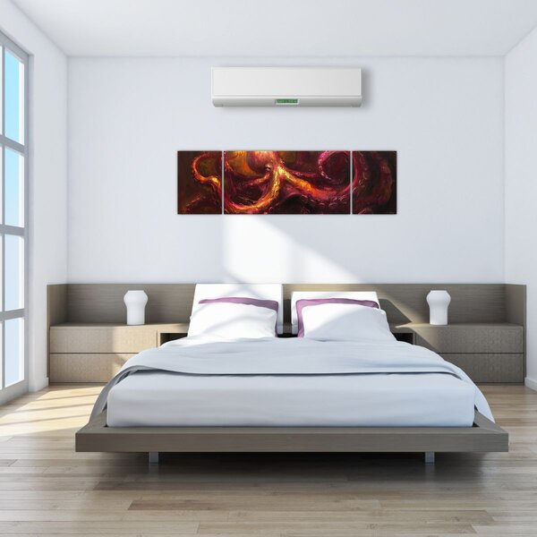 Obraz - Chobotnice, olejomalba (170x50 cm)