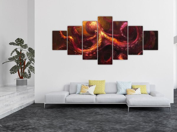 Obraz - Chobotnice, olejomalba (210x100 cm)