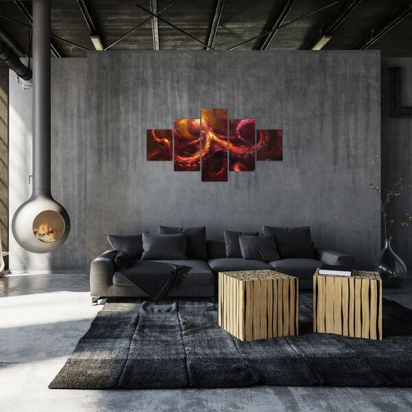Obraz - Chobotnice, olejomalba (125x70 cm)