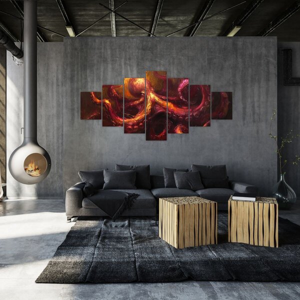 Obraz - Chobotnice, olejomalba (210x100 cm)