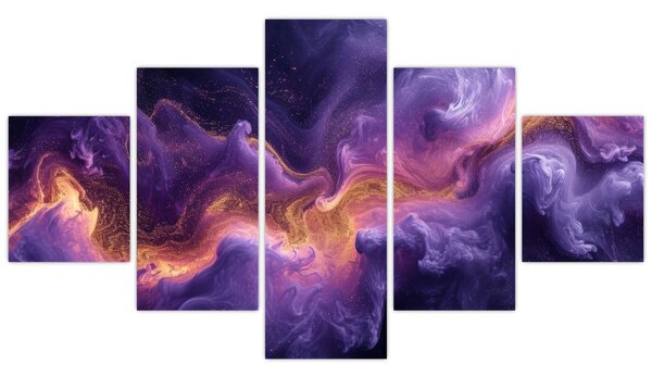 Obraz - Fialová mlhovina (125x70 cm)