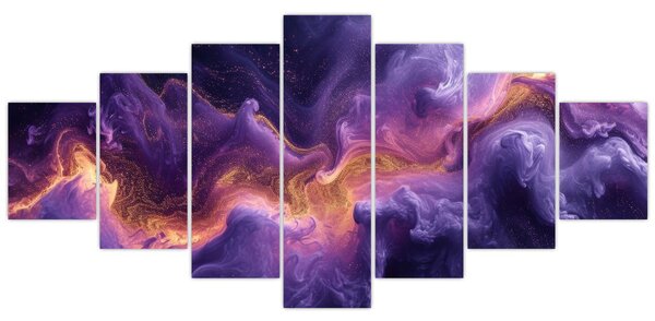 Obraz - Fialová mlhovina (210x100 cm)
