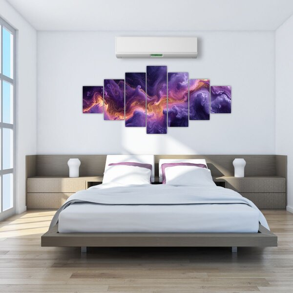 Obraz - Fialová mlhovina (210x100 cm)