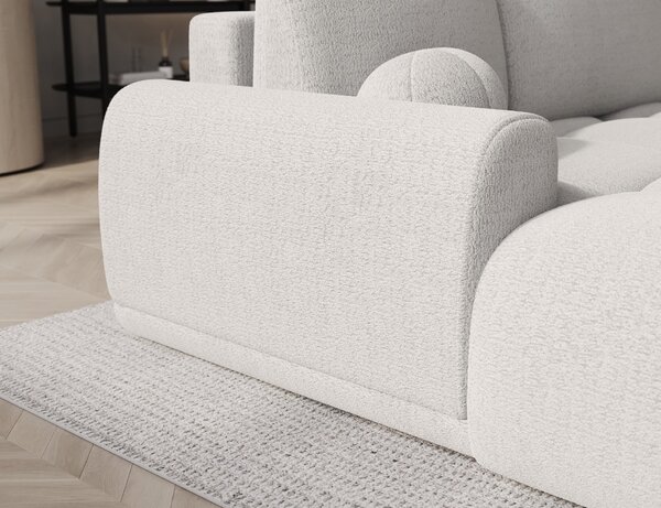 Designová rohová sedací souprava NIMUE - bílá, levý roh