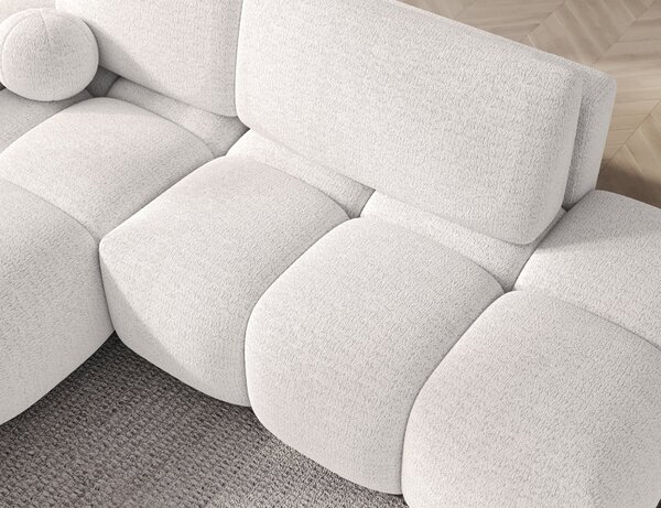 Designová rohová sedací souprava NIMUE - bílá, levý roh