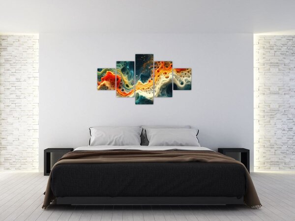 Obraz - Moderní abstrakce (125x70 cm)