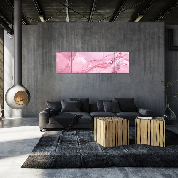 Obraz - Růžový mramor (170x50 cm)