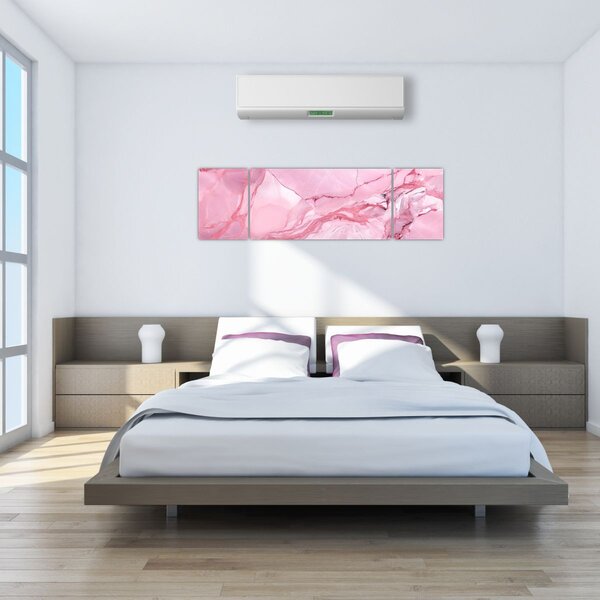 Obraz - Růžový mramor (170x50 cm)