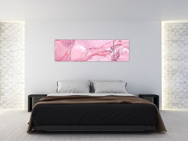Obraz - Růžový mramor (170x50 cm)