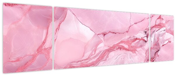 Obraz - Růžový mramor (170x50 cm)