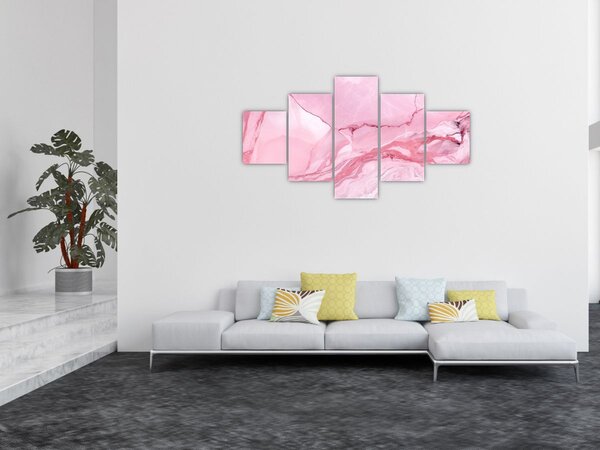 Obraz - Růžový mramor (125x70 cm)