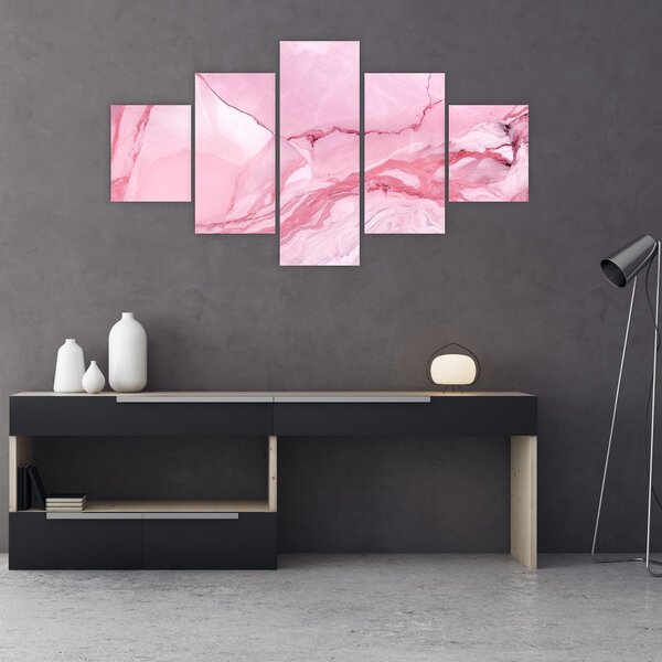 Obraz - Růžový mramor (125x70 cm)