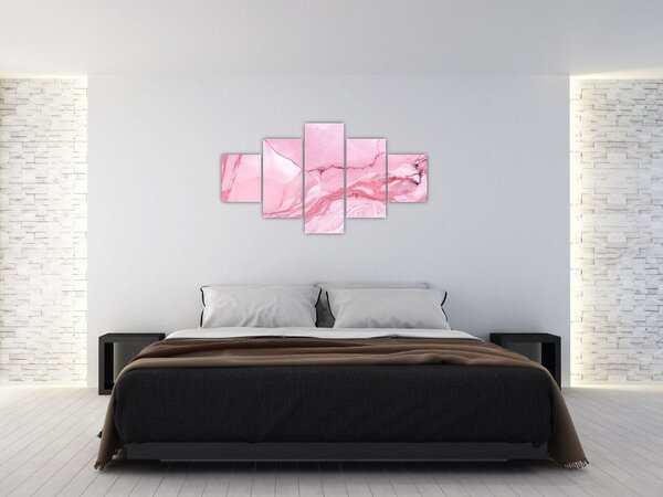 Obraz - Růžový mramor (125x70 cm)