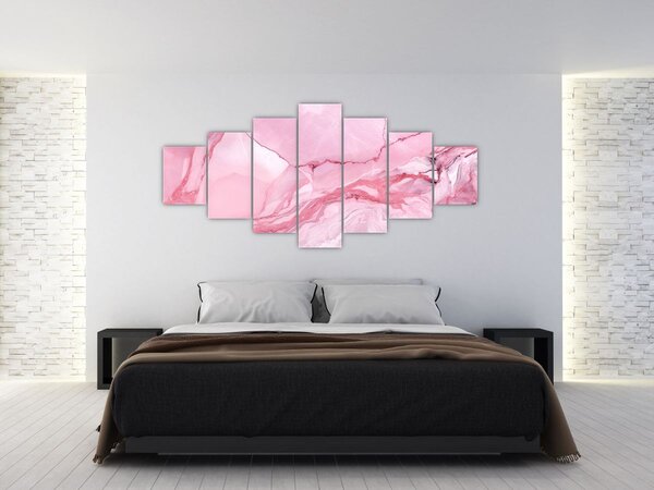 Obraz - Růžový mramor (210x100 cm)