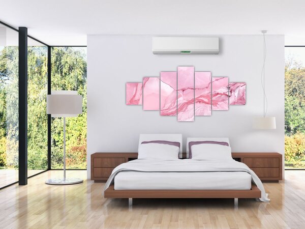 Obraz - Růžový mramor (210x100 cm)
