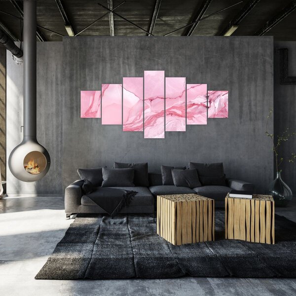 Obraz - Růžový mramor (210x100 cm)