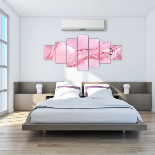 Obraz - Růžový mramor (210x100 cm)