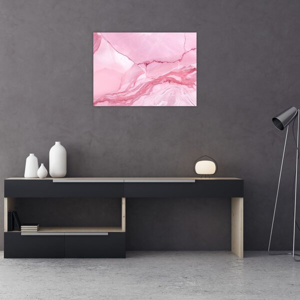 Obraz - Růžový mramor (70x50 cm)