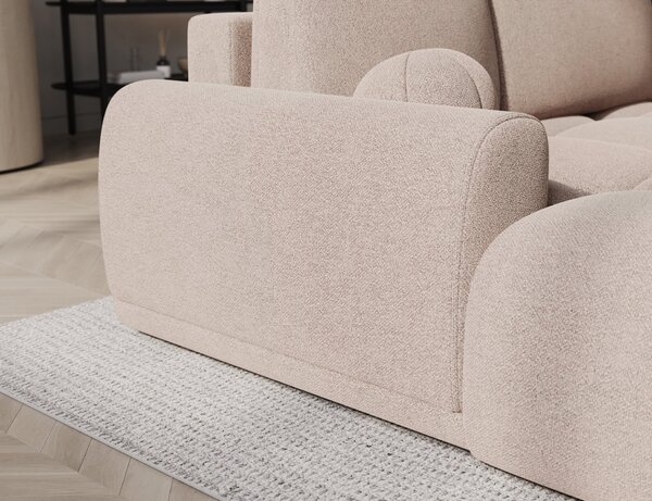 Designová rohová sedací souprava NIMUE - béžová, levý roh