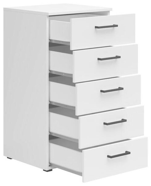 KOMODA, bílá, 45/83/40 cm Carryhome - Široké komody