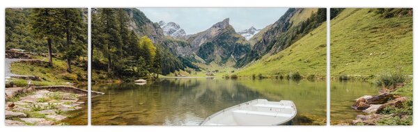 Obraz - Seealpsee, jezero Švýcarska (170x50 cm)