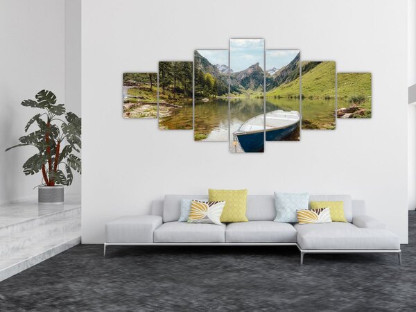 Obraz - Seealpsee, jezero Švýcarska (210x100 cm)
