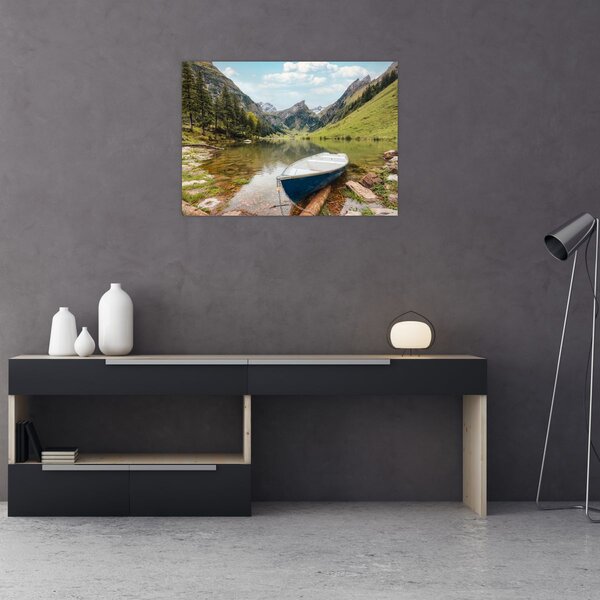 Obraz - Seealpsee, jezero Švýcarska (70x50 cm)