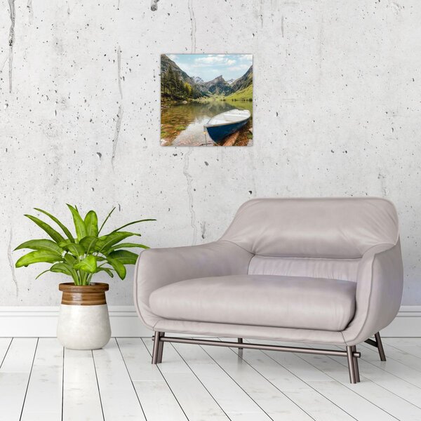 Obraz - Seealpsee, jezero Švýcarska (30x30 cm)