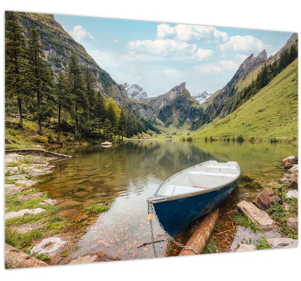 Obraz - Seealpsee, jezero Švýcarska (70x50 cm)