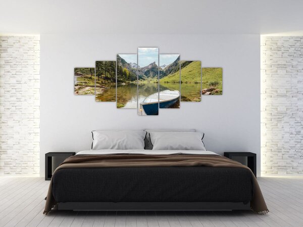 Obraz - Seealpsee, jezero Švýcarska (210x100 cm)
