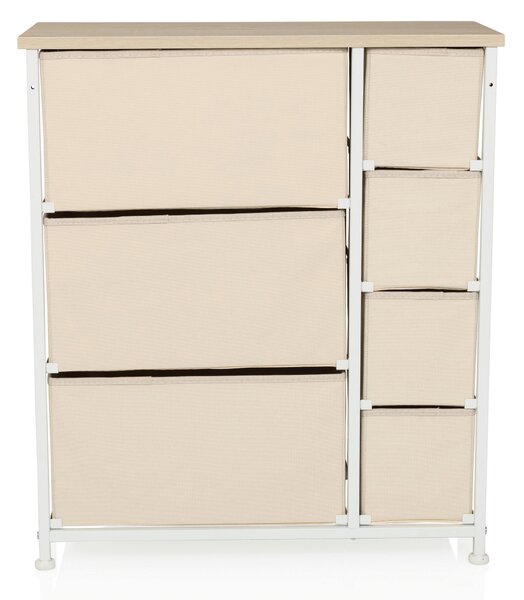 KOMODA, béžová, 63,5/73/30 cm MID.YOU - Široké komody, Online Only