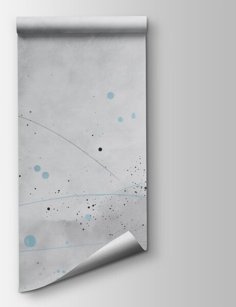 Fototapeta Šedé a modré kruhy a čáry, Designové fototapety na zeď, Populární fototapety, w08904v1 - Tapeko.co.cz