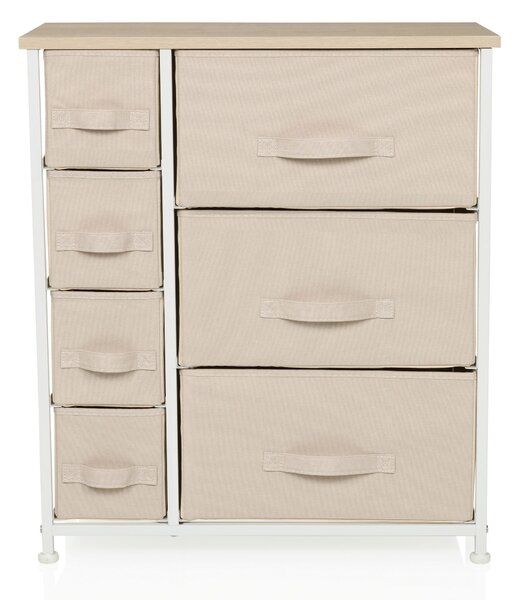 KOMODA, béžová, 63,5/73/30 cm MID.YOU - Široké komody, Online Only