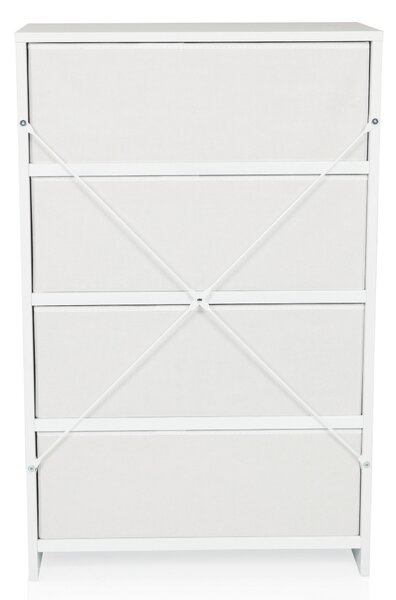 KOMODA, bílá, 58/91,5/30 cm MID.YOU - Široké komody, Online Only