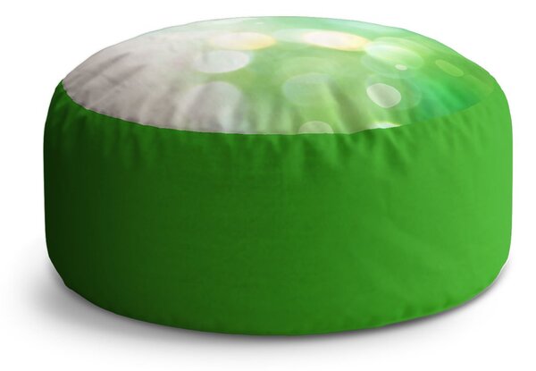 Sablio Taburet Circle Zelená abstrakce: 40x50 cm