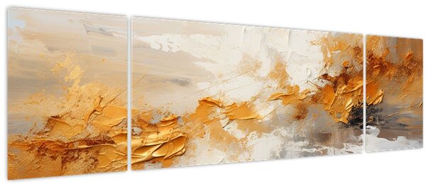 Obraz - Zlatá textura (170x50 cm)