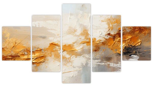Obraz - Zlatá textura (125x70 cm)