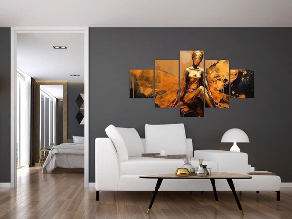 Obraz - Abstrakce víly (125x70 cm)
