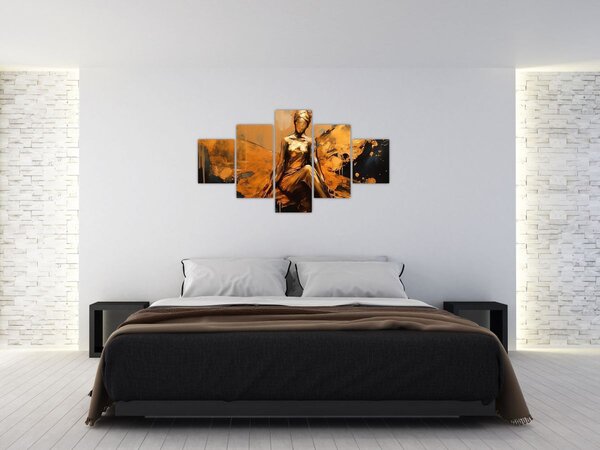 Obraz - Abstrakce víly (125x70 cm)