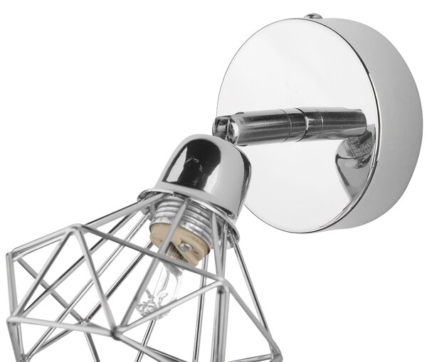 Sada 2 bodových lamp ERMA Stříbrná Kov Nastavitelná