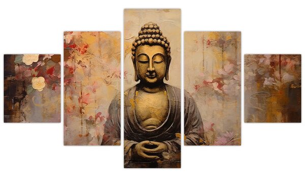 Obraz - Buddha, malba (125x70 cm)