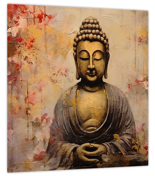 Obraz - Buddha, malba (30x30 cm)