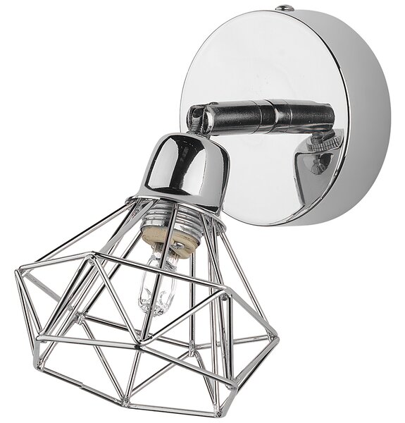 Sada 2 bodových lamp ERMA Stříbrná Kov Nastavitelná