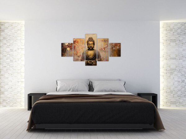 Obraz - Buddha, malba (125x70 cm)