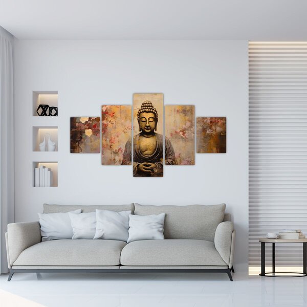 Obraz - Buddha, malba (125x70 cm)