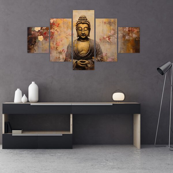 Obraz - Buddha, malba (125x70 cm)