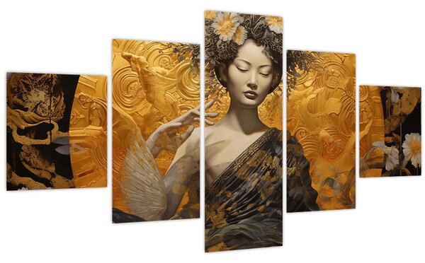 Obraz - Japonská dáma (125x70 cm)